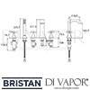 Bristan Glorious 5 Hole Bath Shower Mixer Dimensions
